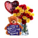 flower,balloon,chocolate with bear to bangladesh