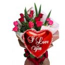 send valentines day flower with balloon to dhaka in bangladesh