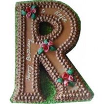 Send R Letter Shape Chocolate Cake by Swiss Cake to Dhaka in Bangladesh