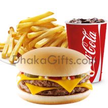 double cheeseburger meal in dhaka