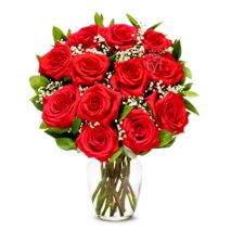 Send One Dozen Premium Long Stem Red Roses to Dhaka in Bangladesh