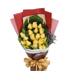 Send Forgive Me 12 Yellow Roses to Dhaka in Bangladesh