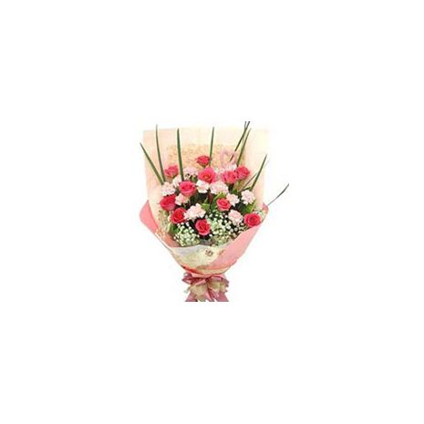 Send Pink Carnations & Red Rose to Dhaka in Bangladesh