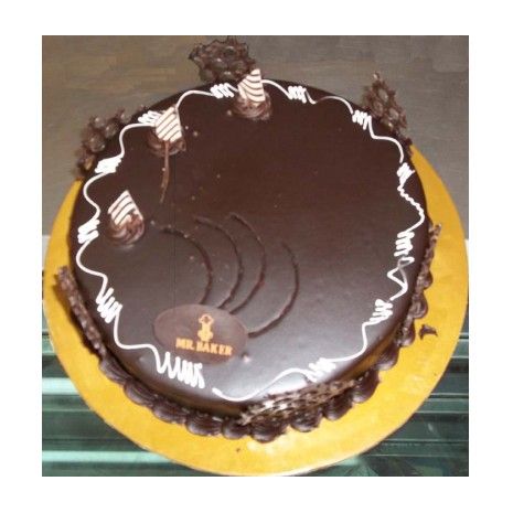 Send 2.2 Pounds Round Chocolate Cake by Mr. Baker to Dhaka in Bangladesh