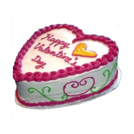 Send 5.5 Pounds Vanilla Heart Shape Cake by Yummy Yummy to Dhaka in Bangladesh