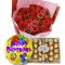 send 12 red rose chocolate birthday balloon to dhaka in bangladesh