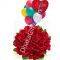 6 Red Roses with Anniversary Balloon to Dhaka