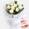 Send Simple Mind 12 White Roses to Dhaka in Bangladesh