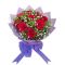 Send 12 Red Roses Bouquet with Greenery to Dhaka in Bangladesh